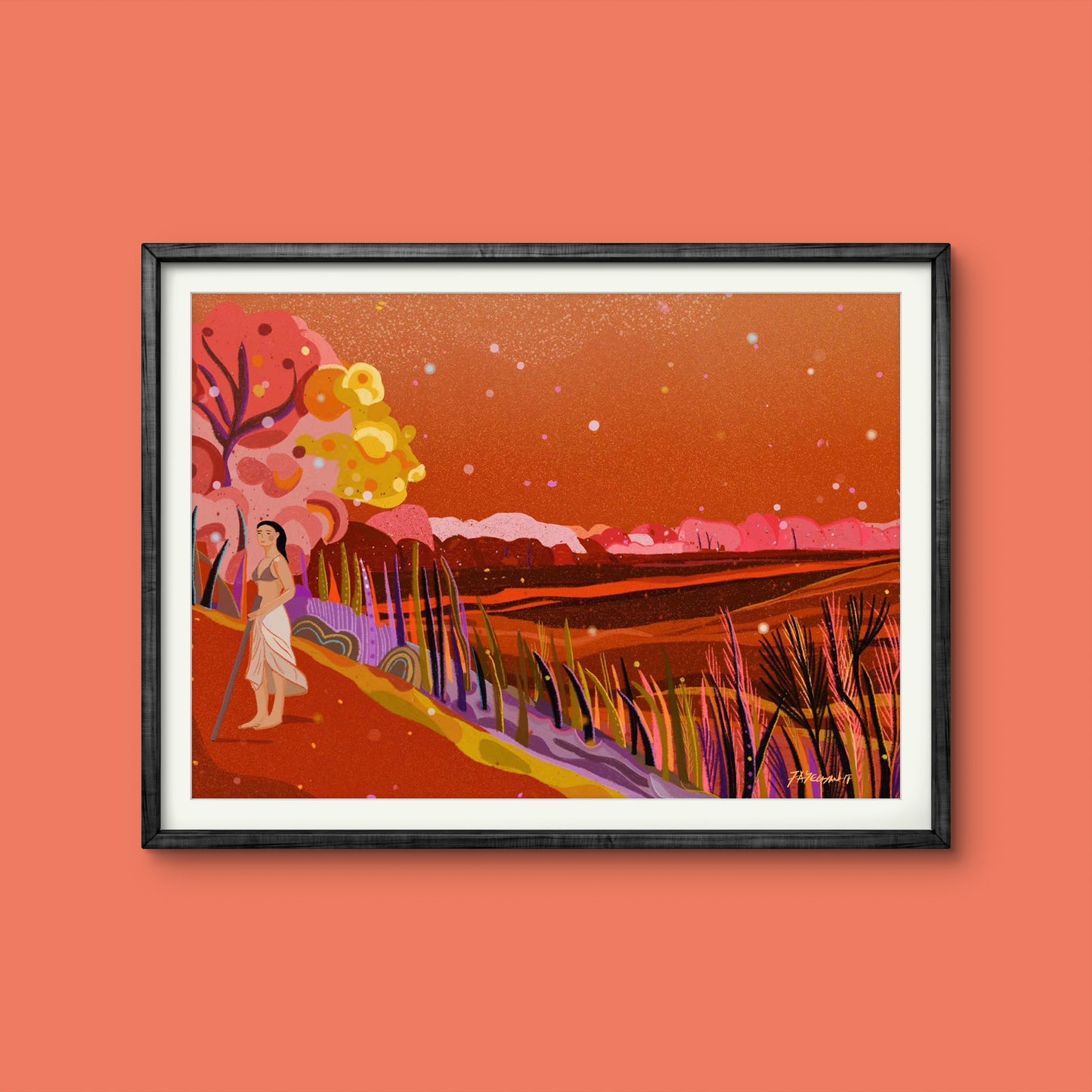 The Warrior Illustration Print