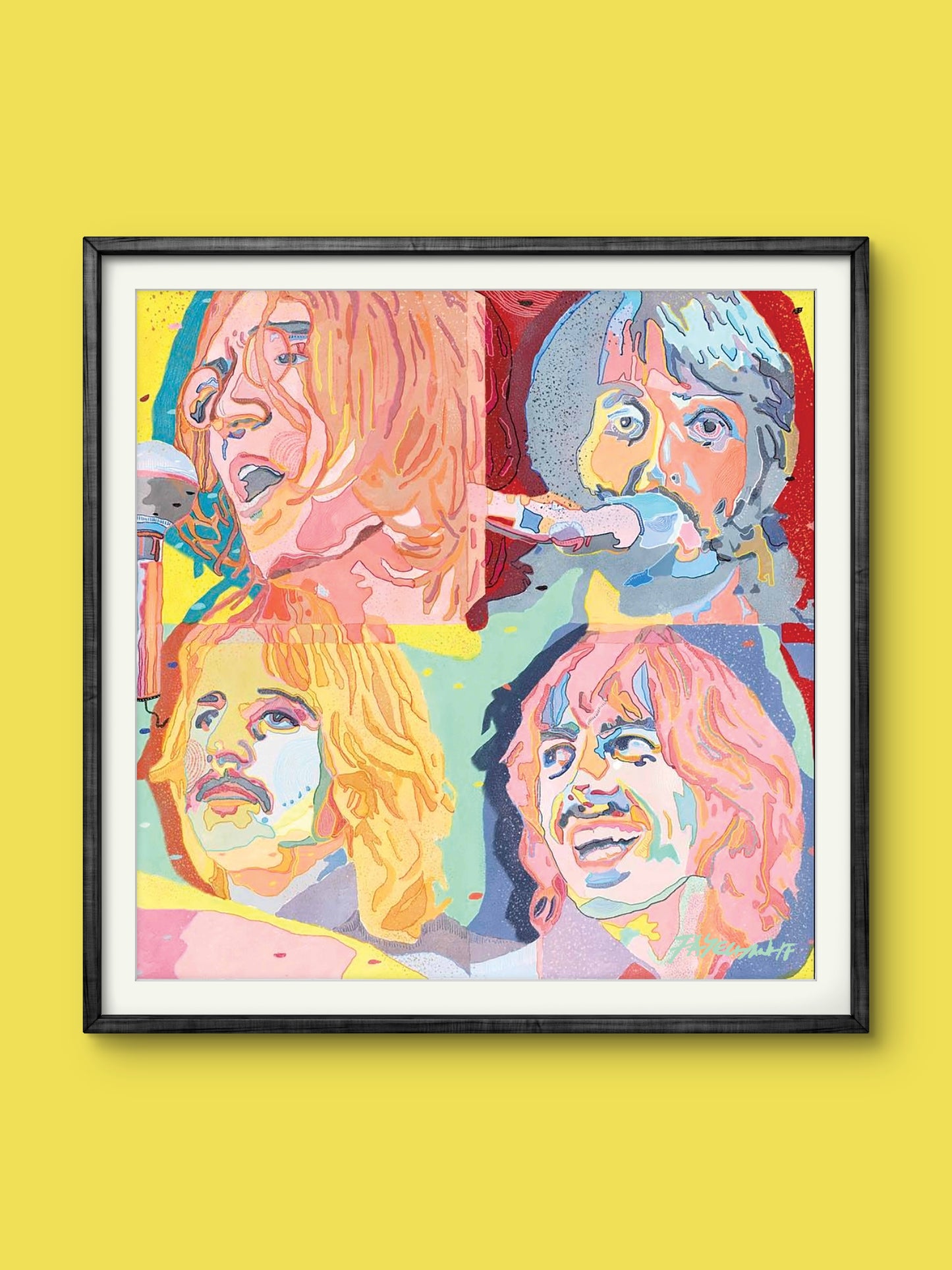 Beatles Let it Be Illustration Print