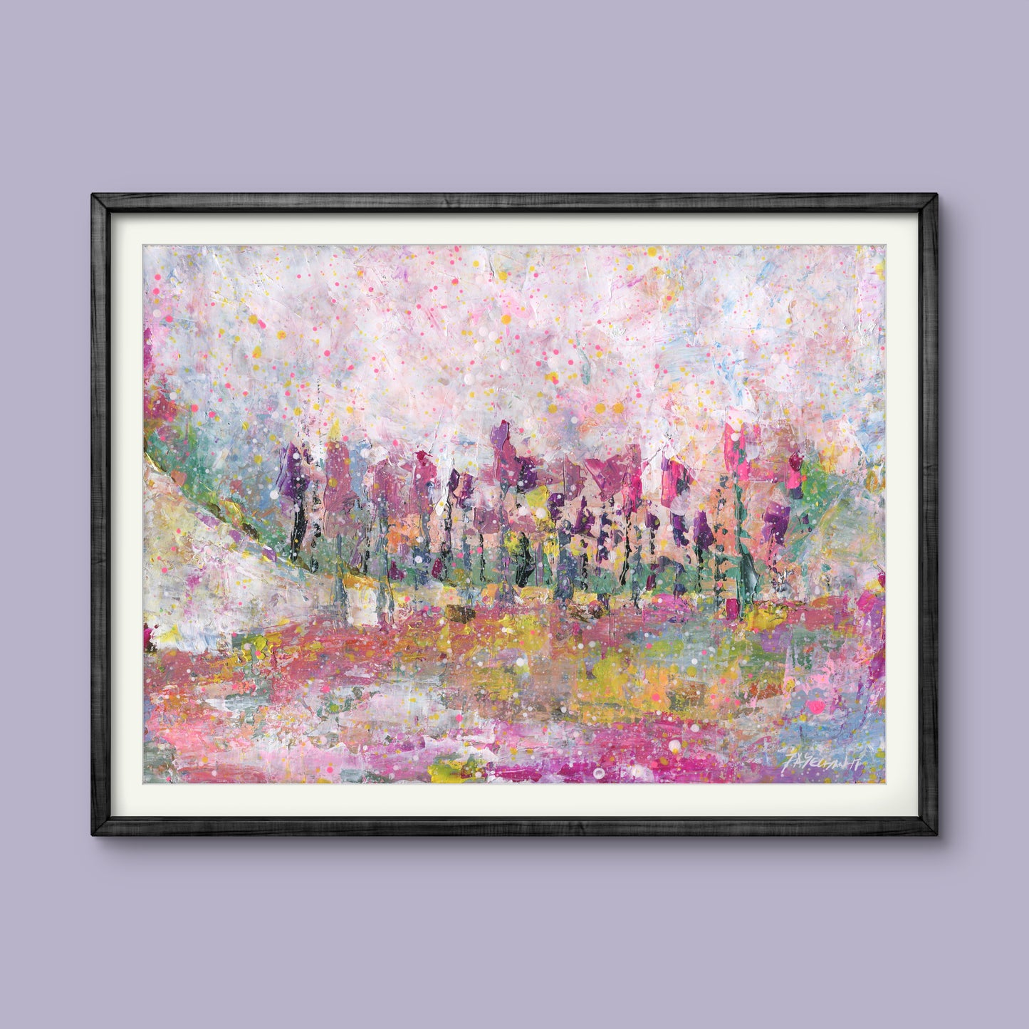 Pink Mushroom Trees - Fine Art Print
