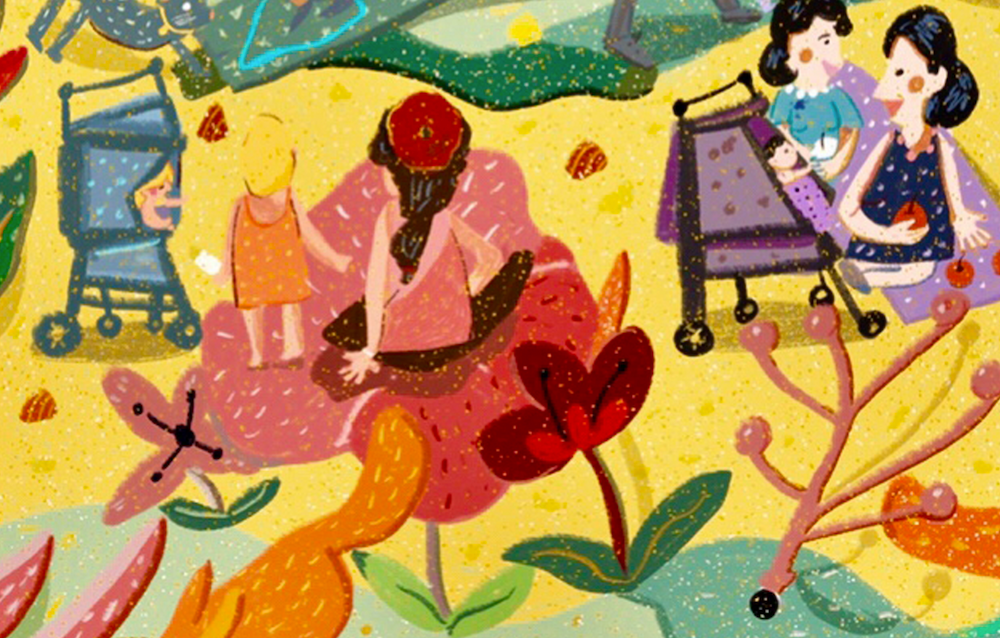 Music Festival Illustration Print