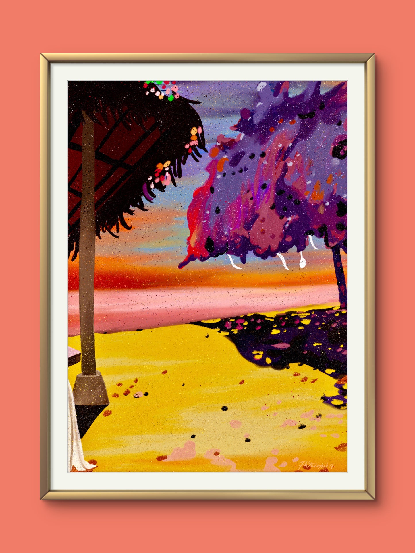 The Beach Illustration Print