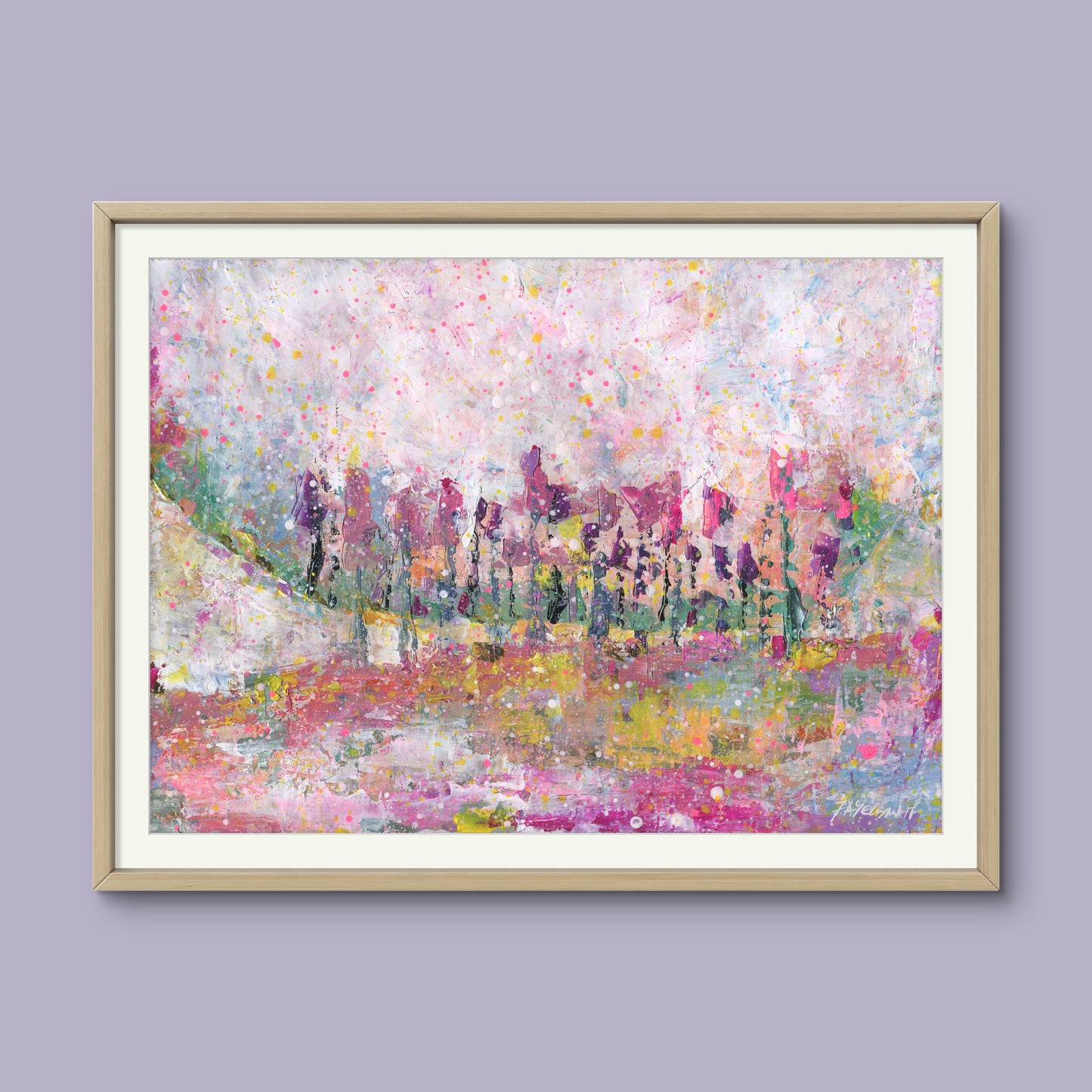 Pink Mushroom Trees - Fine Art Print