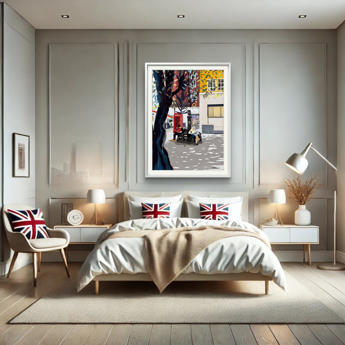 London Shepherd's Market Piccadilly illustration Print