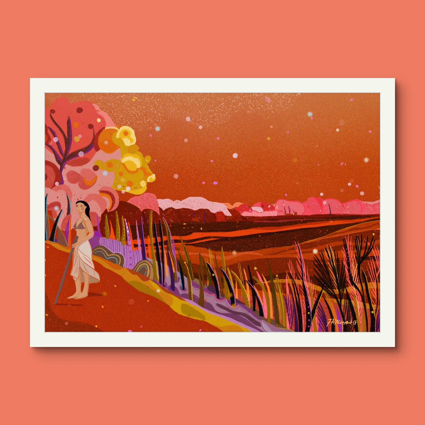 The Warrior Illustration Print