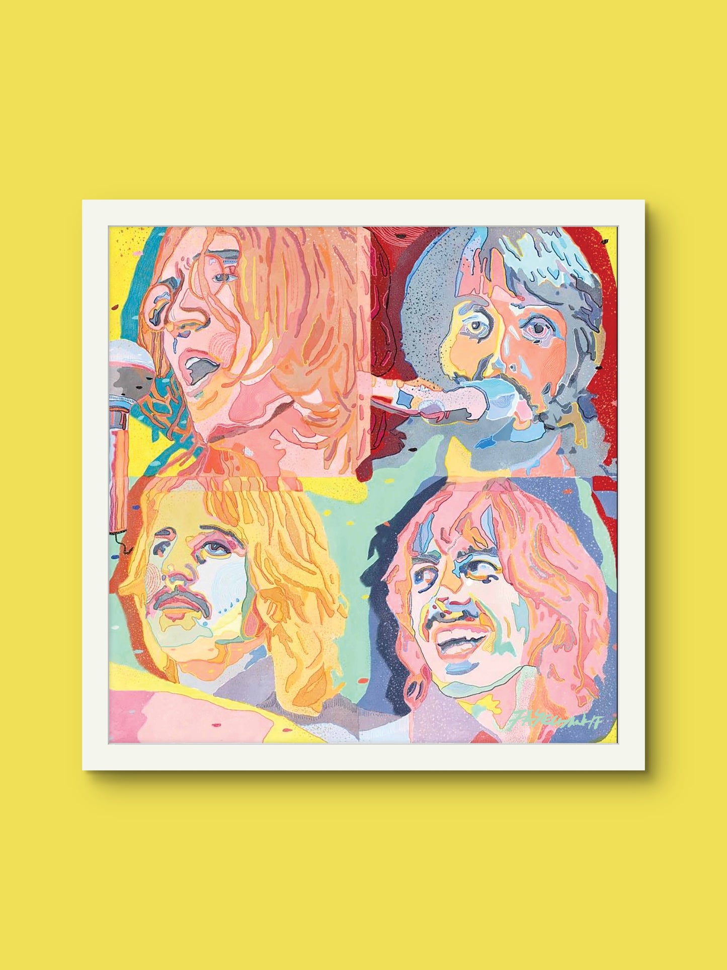Beatles Let it Be Illustration Print