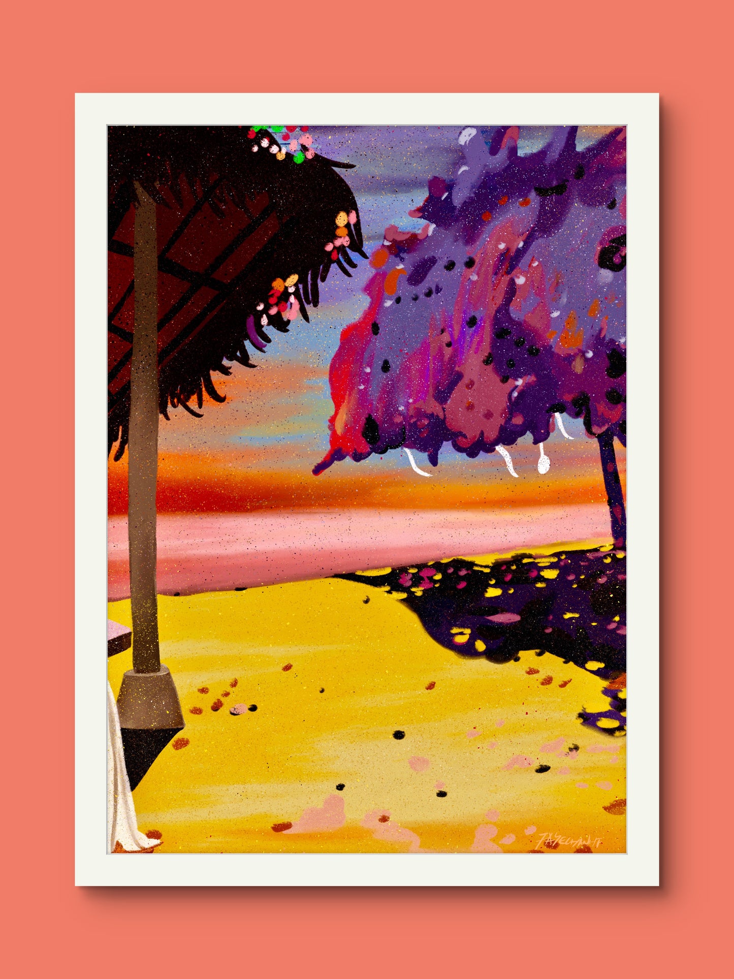 The Beach Illustration Print