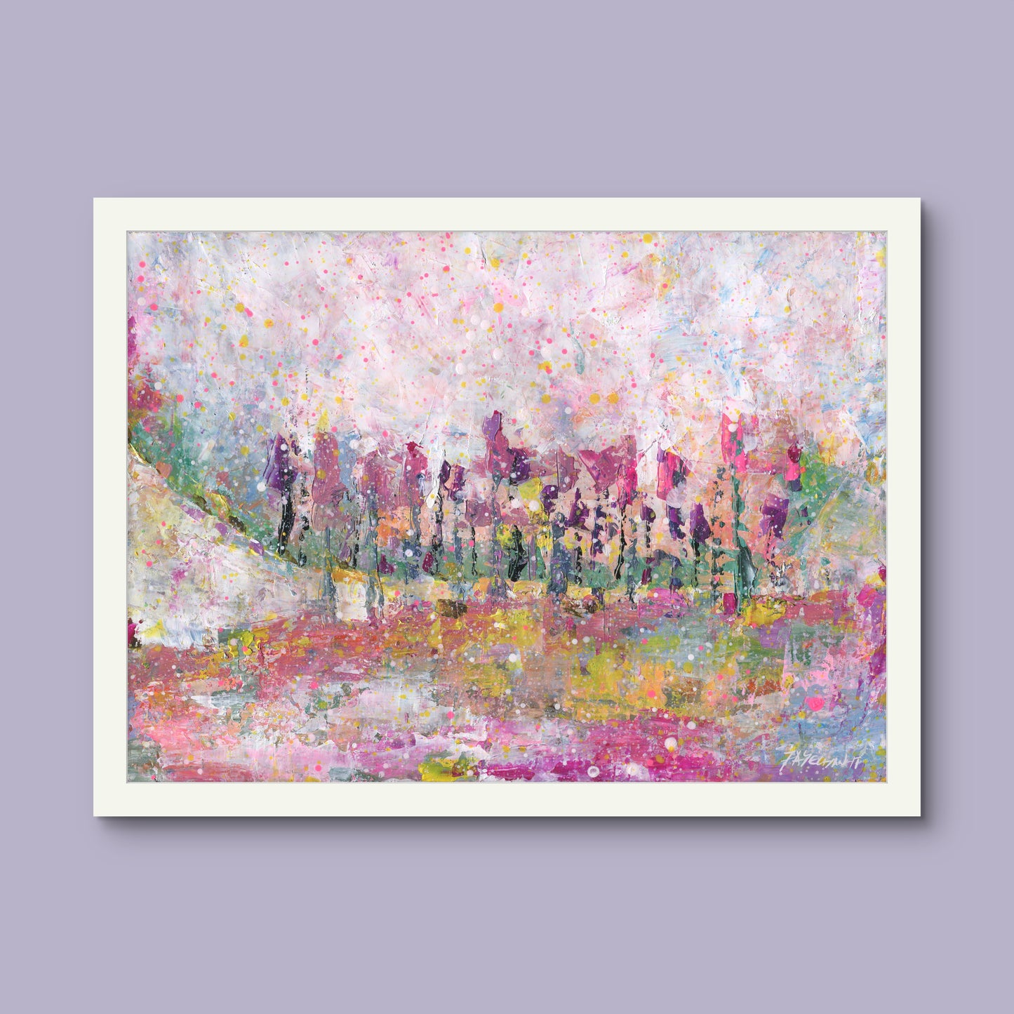 Pink Mushroom Trees - Fine Art Print