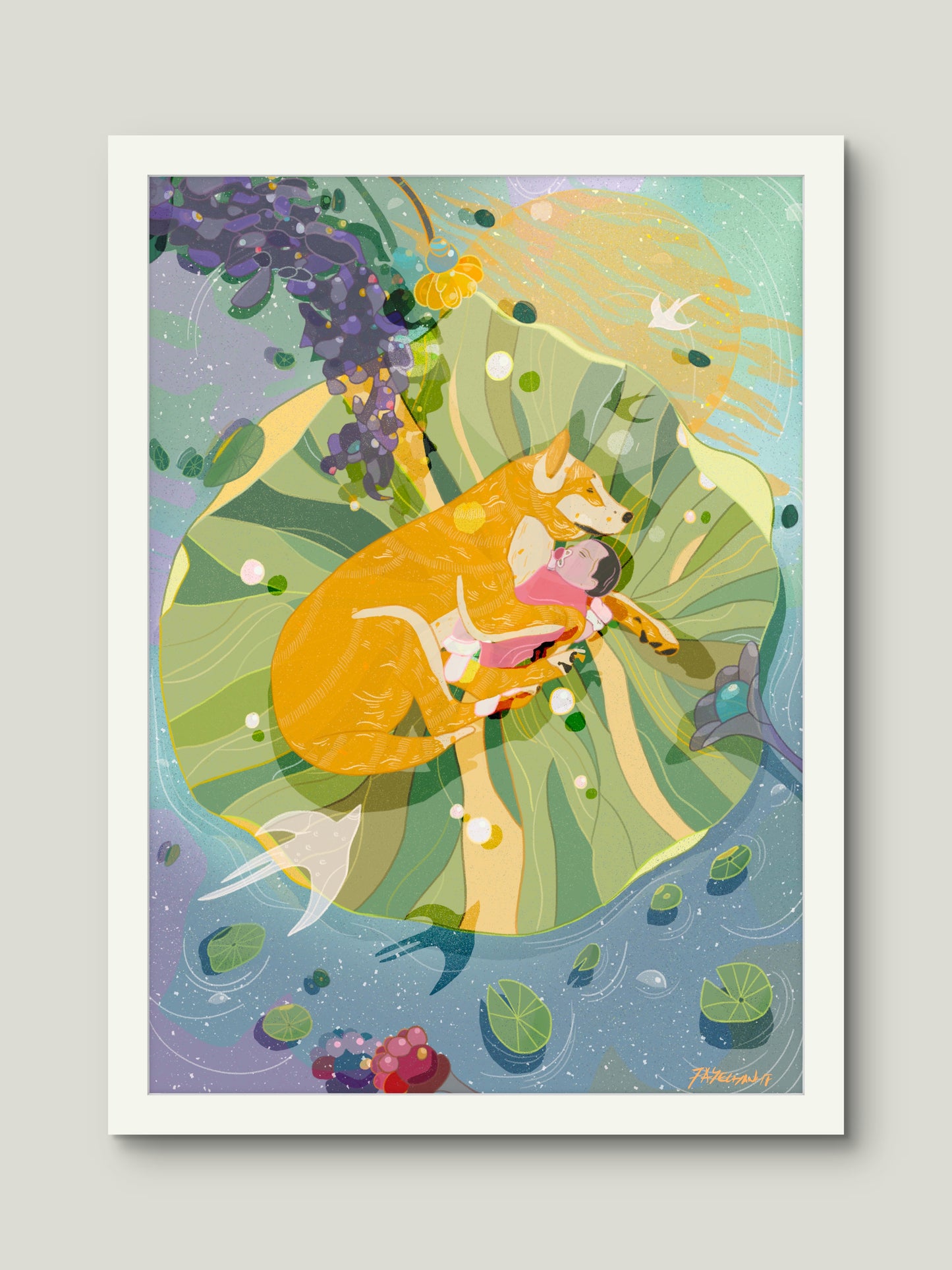 Companionship Illustration Print