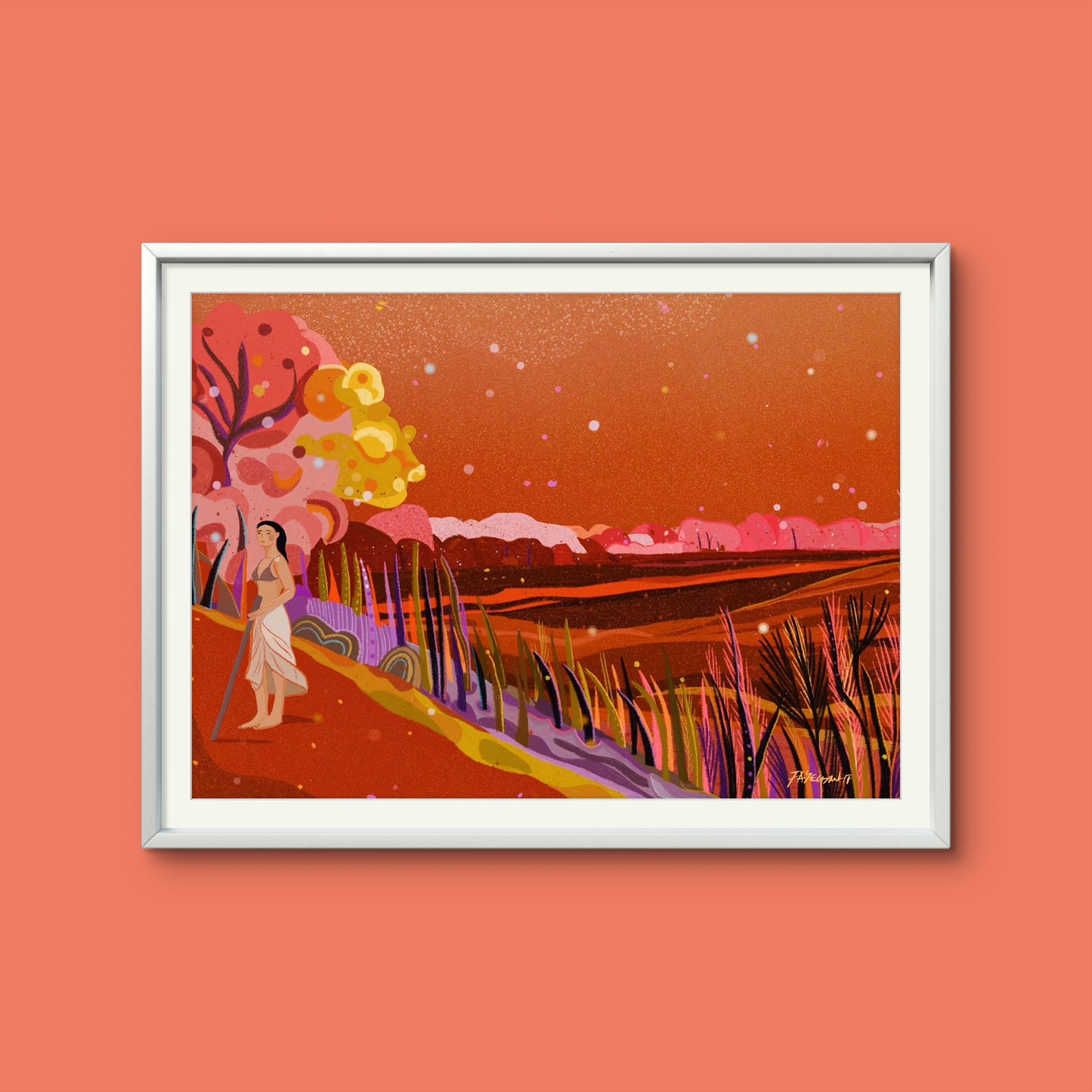 The Warrior Illustration Print