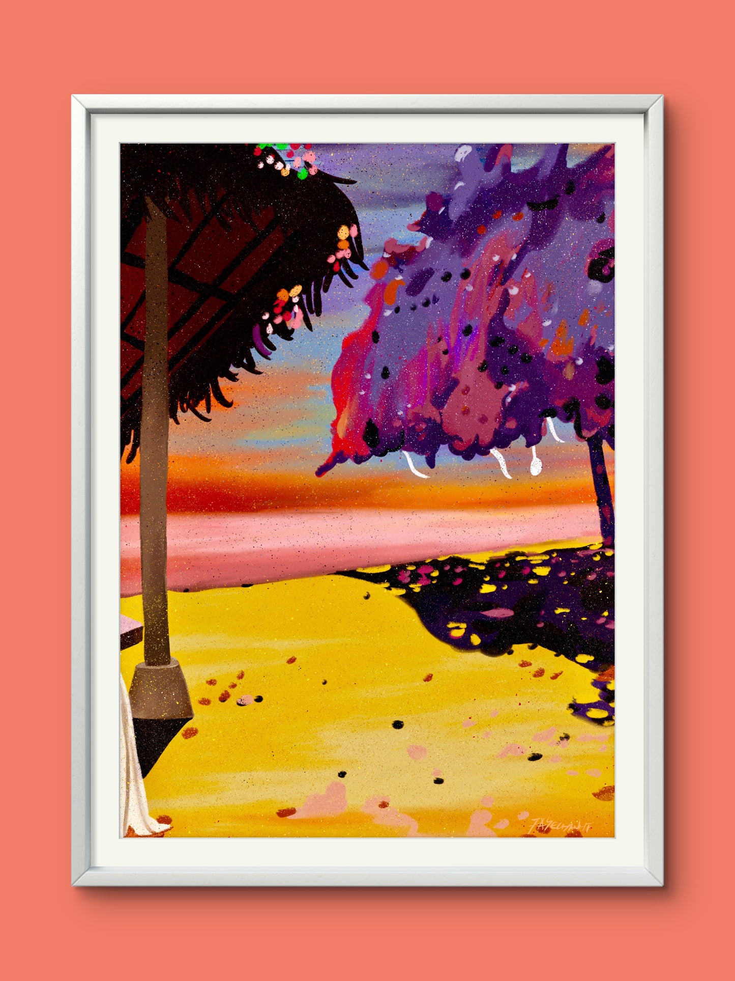 The Beach Illustration Print