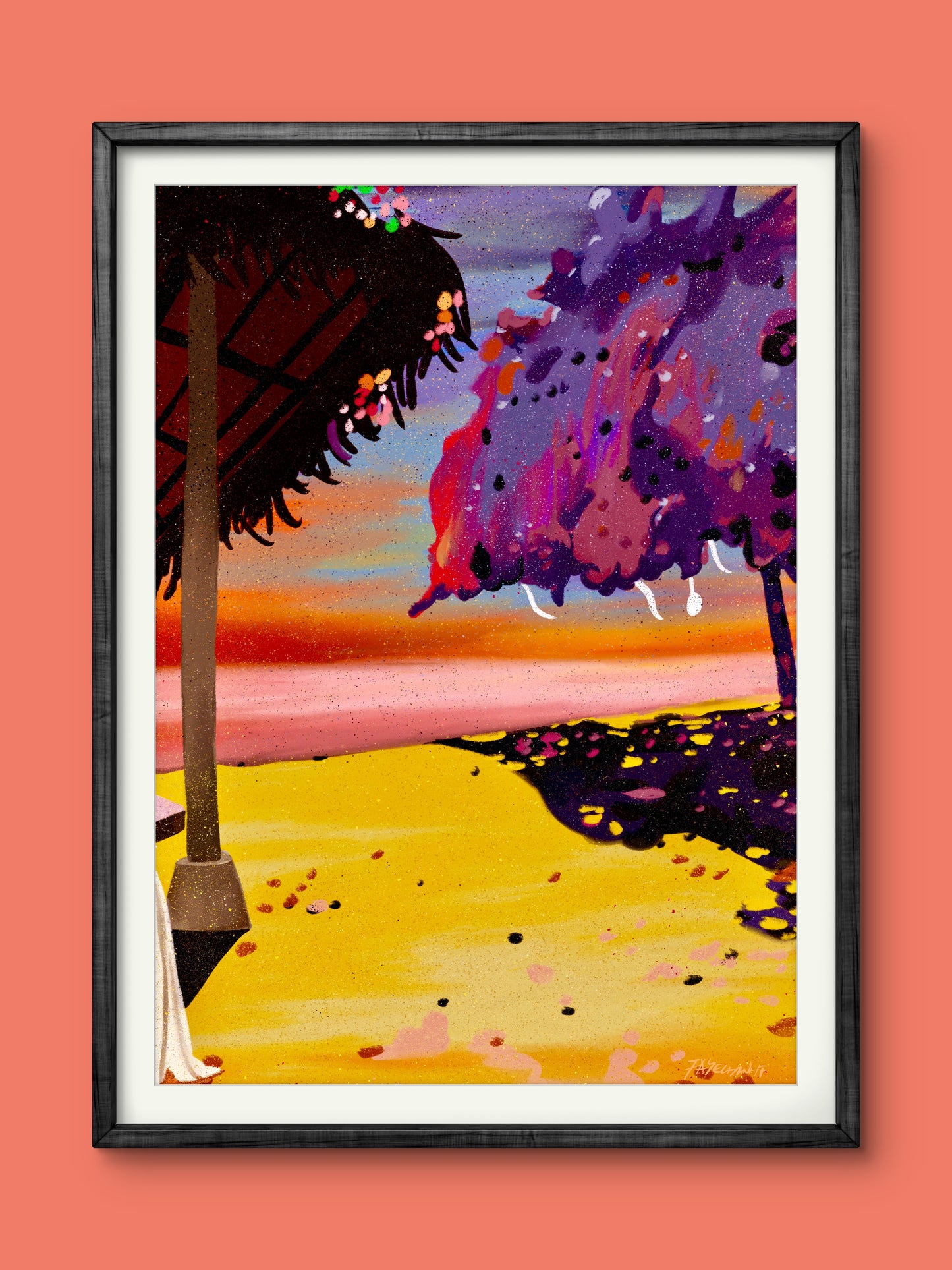 The Beach Illustration Print