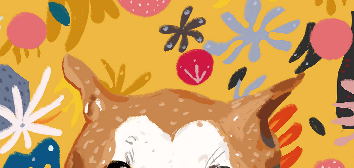 The Artist's Dog "BB" Illustration Print