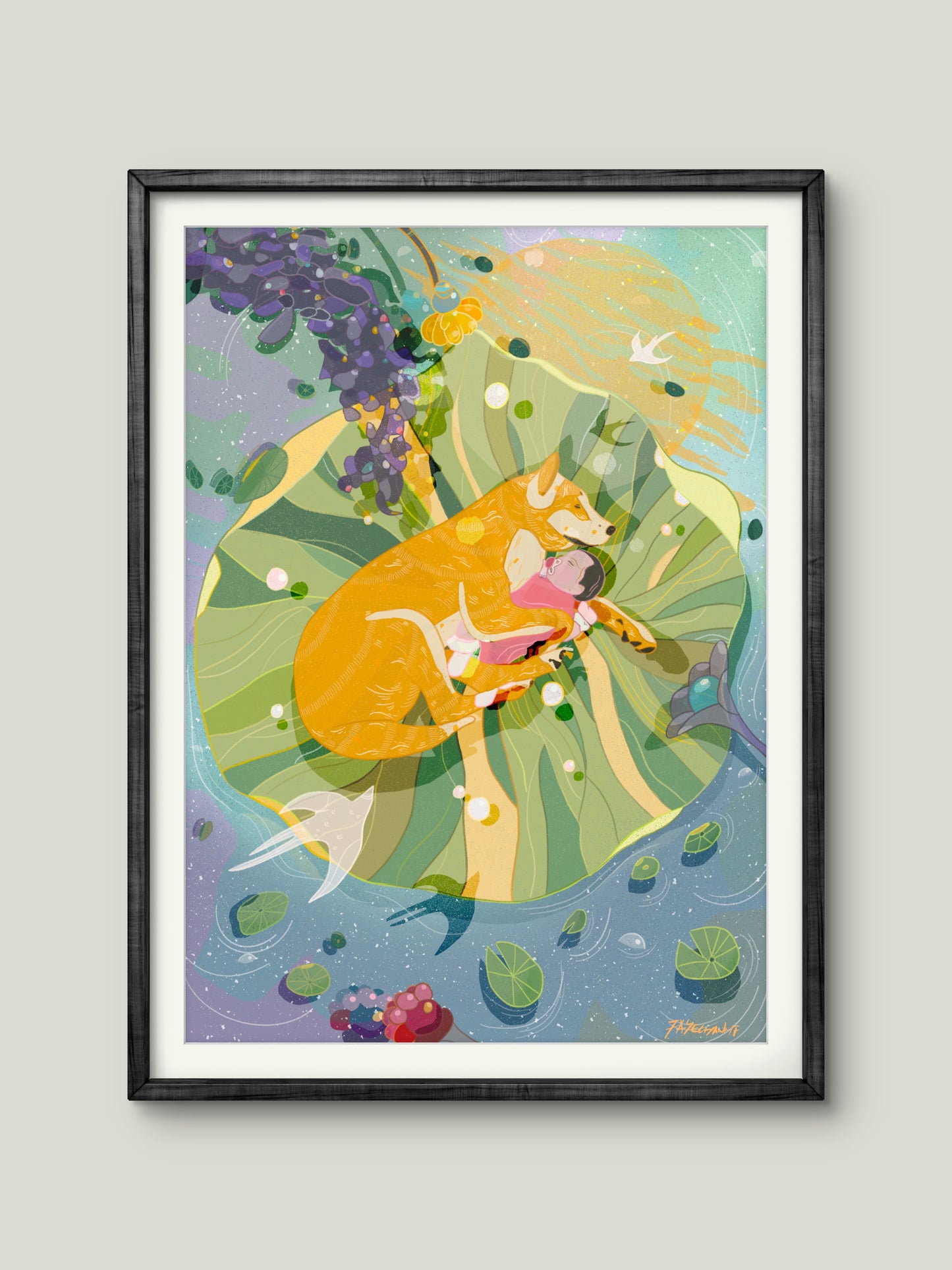 Companionship Illustration Print