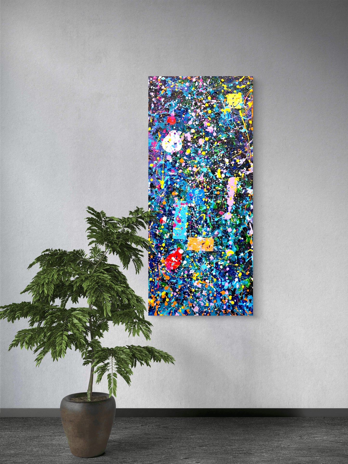 Evening View From My Window - Original Painting by Faye Chan