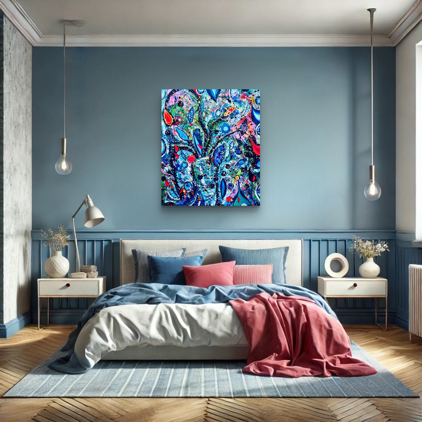 Flowers 3 - Original Painting by Faye Chan
