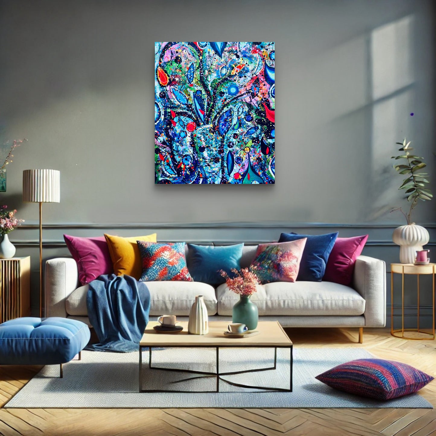 Flowers 3 - Original Painting by Faye Chan