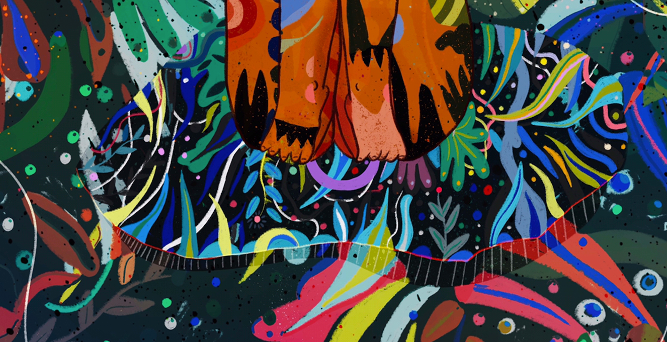 The Mask That Is Wearing Me illustration Print