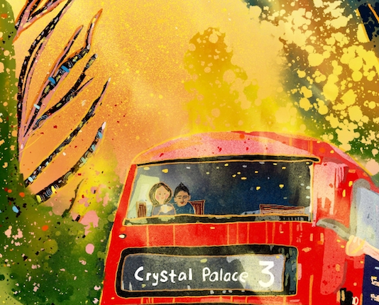 London Routemaster Bus Illustration Print