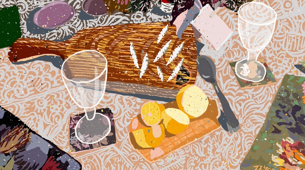 Sunday lunch Illustration Print