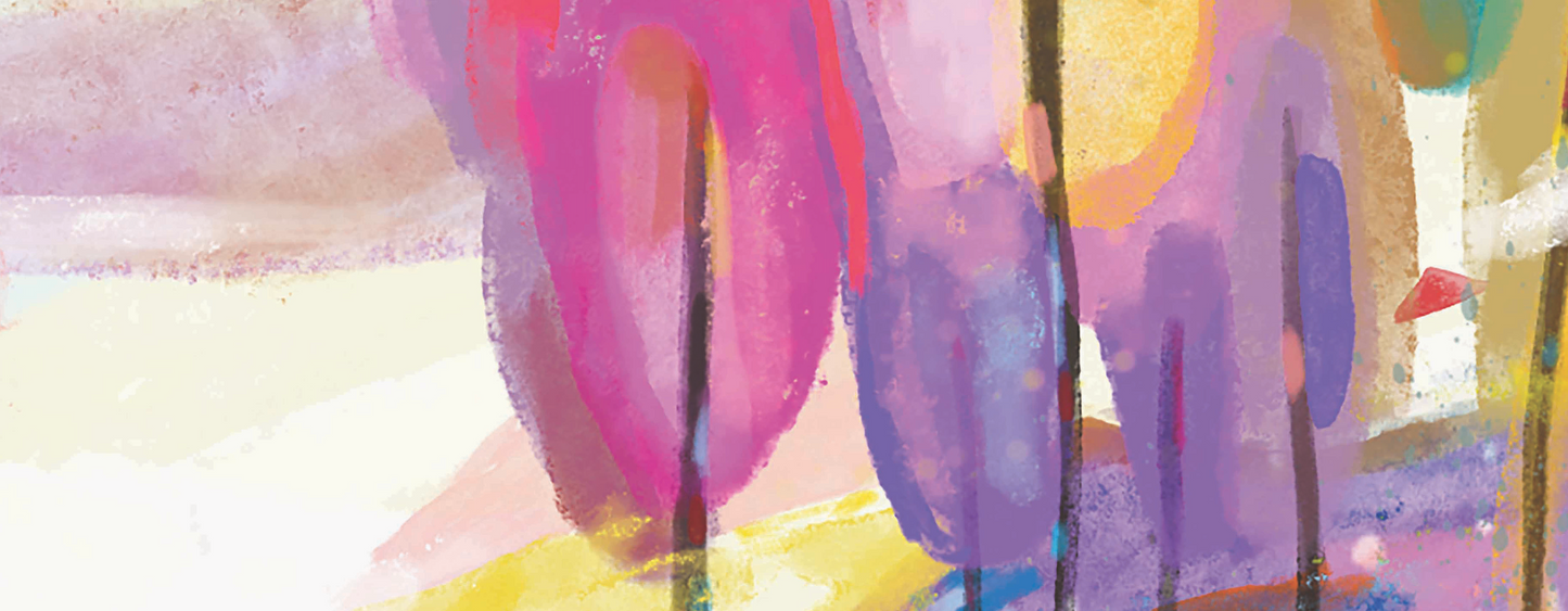 Sunset Walk illustration Print