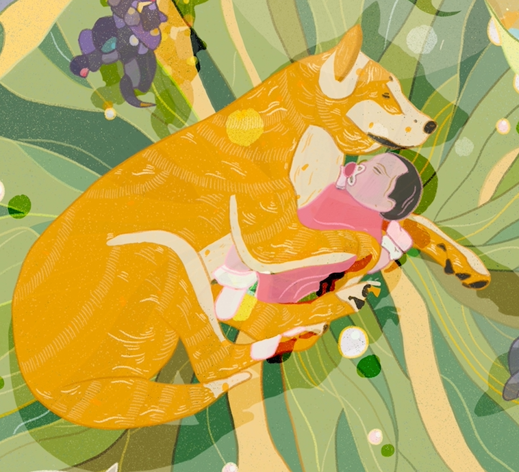 Companionship Illustration Print