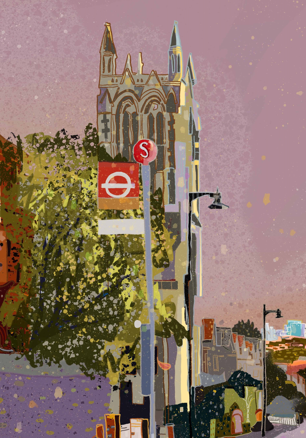 View of LONDON from Crystal Palace Illustration Print