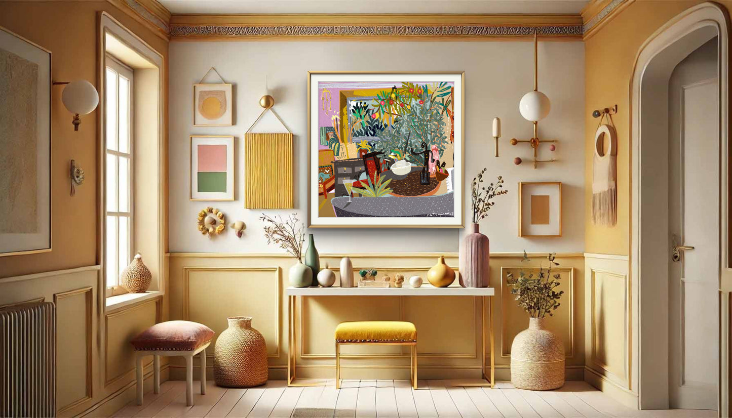 View from the sofa Illustration Print