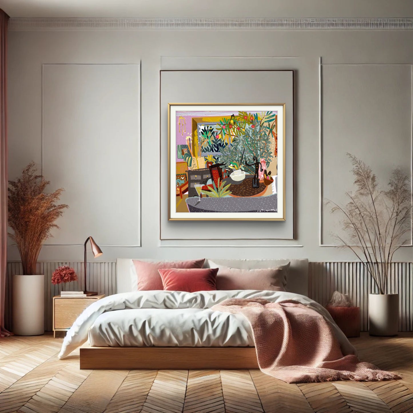 View from the sofa Illustration Print