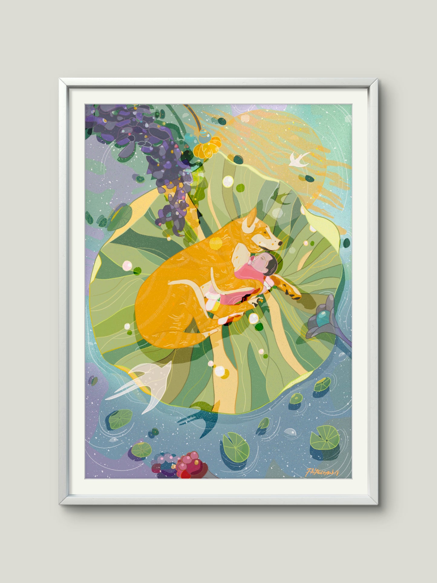 Companionship Illustration Print