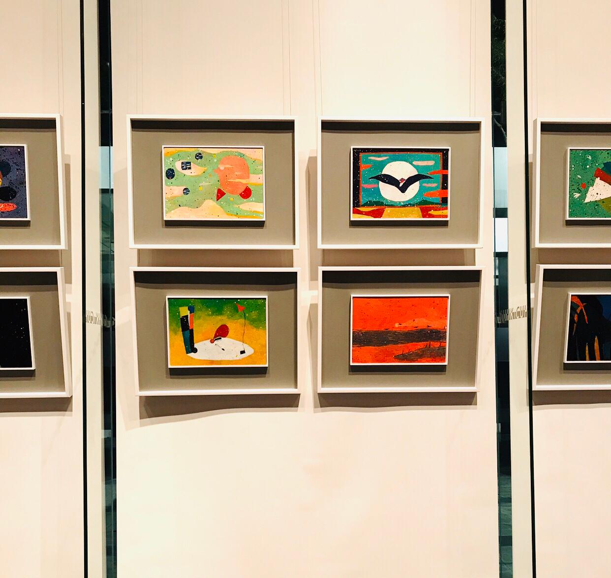 Playful birds - Original Painting by Faye Chan