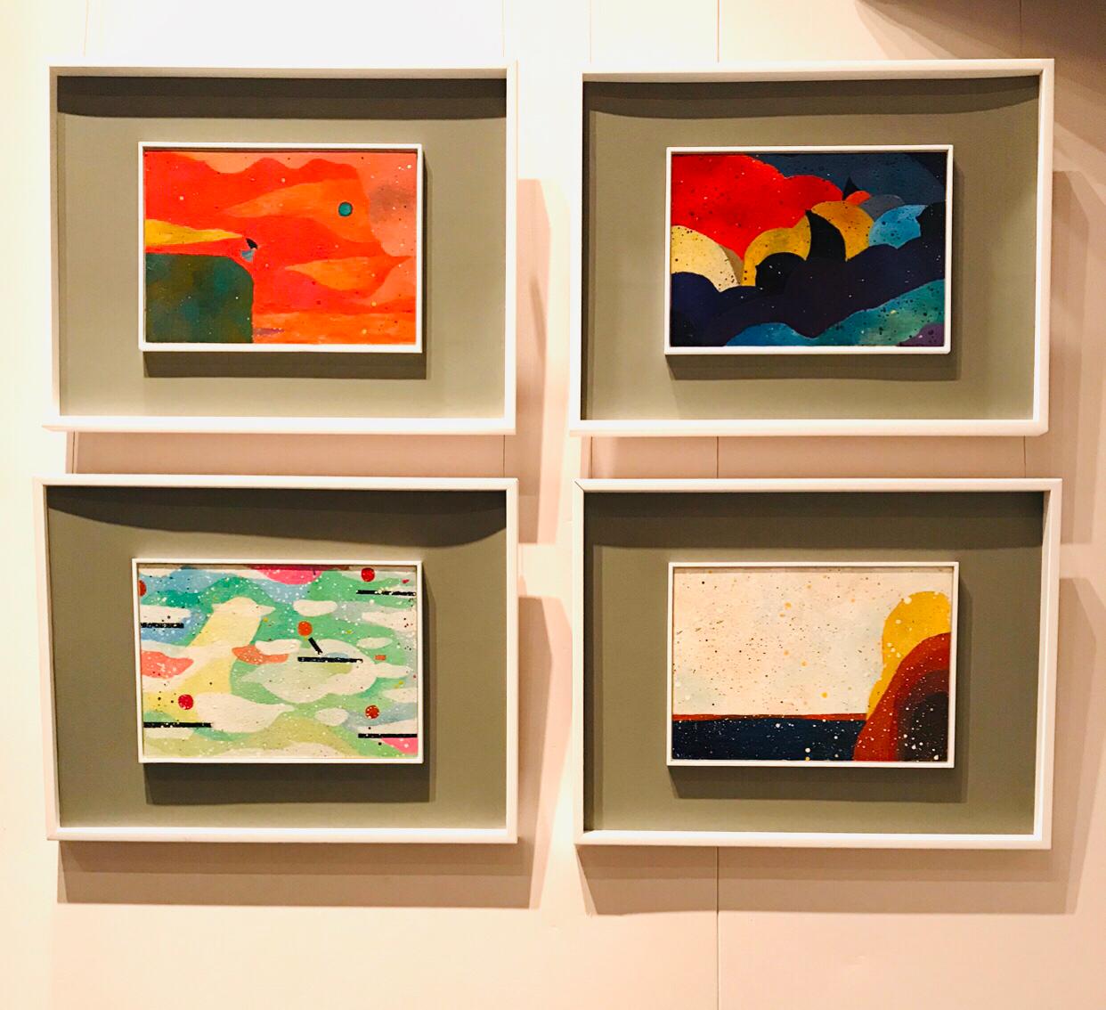 Playful birds - Original Painting by Faye Chan