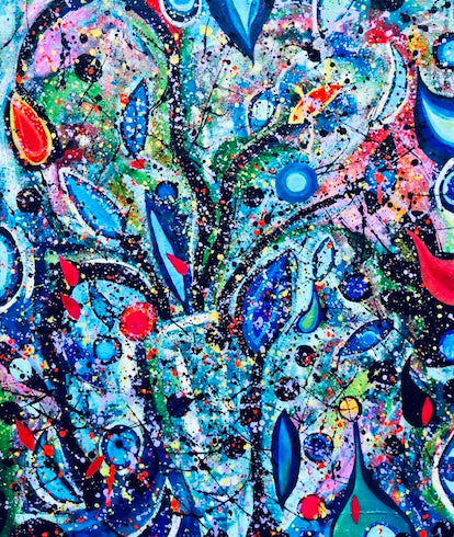 Flowers 3 - Original Painting by Faye Chan