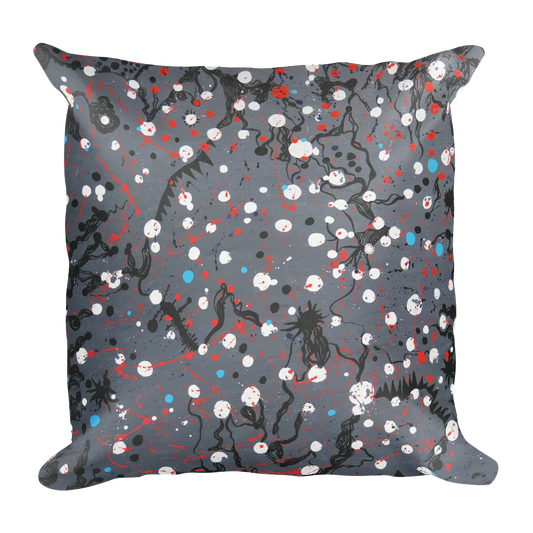 Abstract Grey Double-sided Cushion