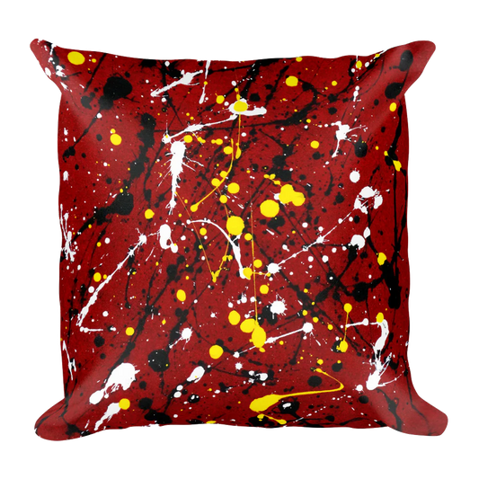 Abstract Red Double-sided cushion