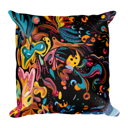 Summer Fruit Black Double-sided Cushion