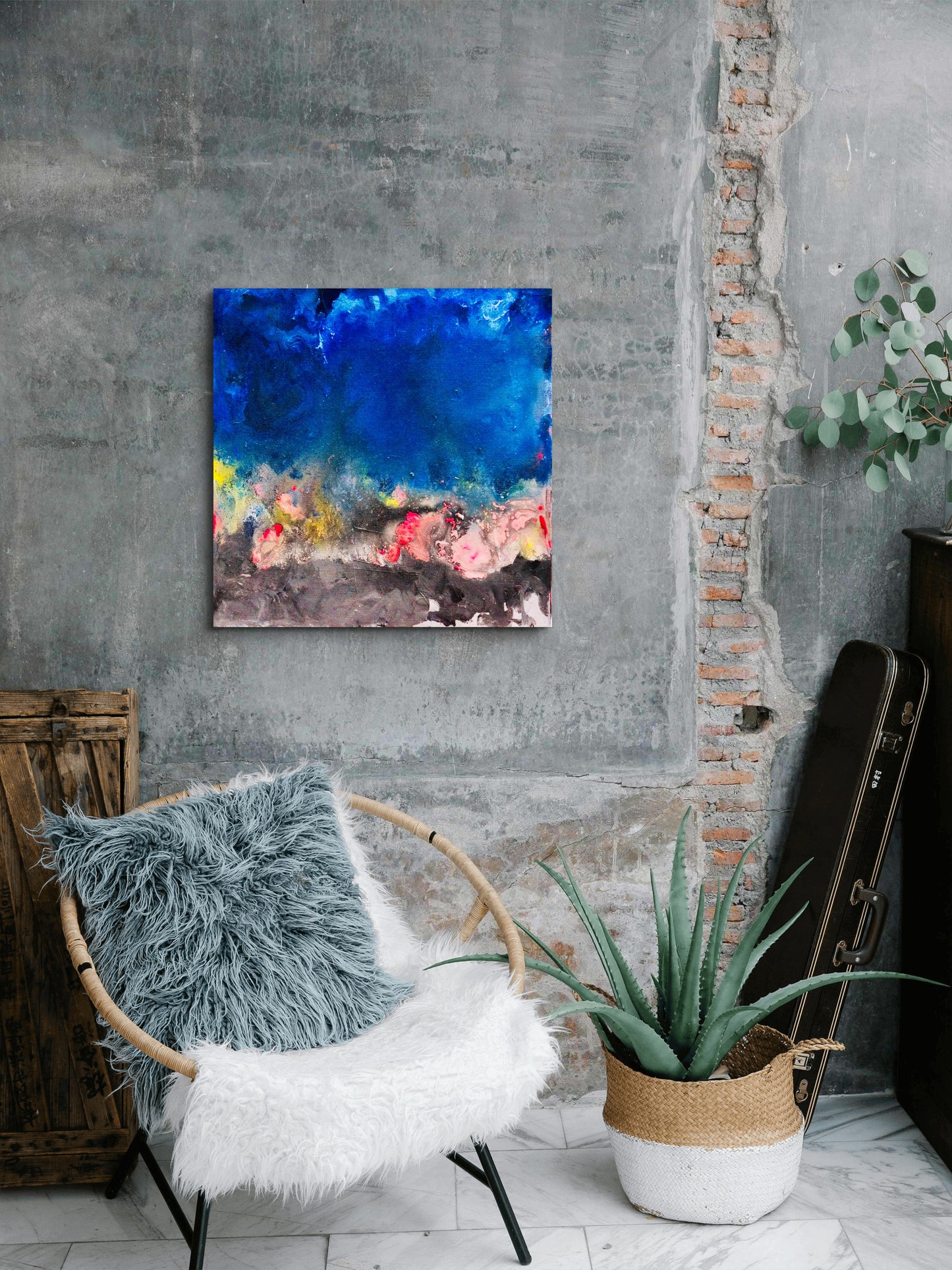 SkyFire - Original Painting by Faye Chan